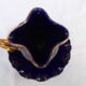Blue and gold ceramic candlestick