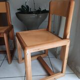 Chaises bois André Sornay disigner (1950)