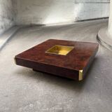 Table Willy RIZZO placage de loupe Mario Sabot 1970