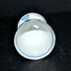 Antique porcelain diabolo egg cup with blue hand-painted onion decoration