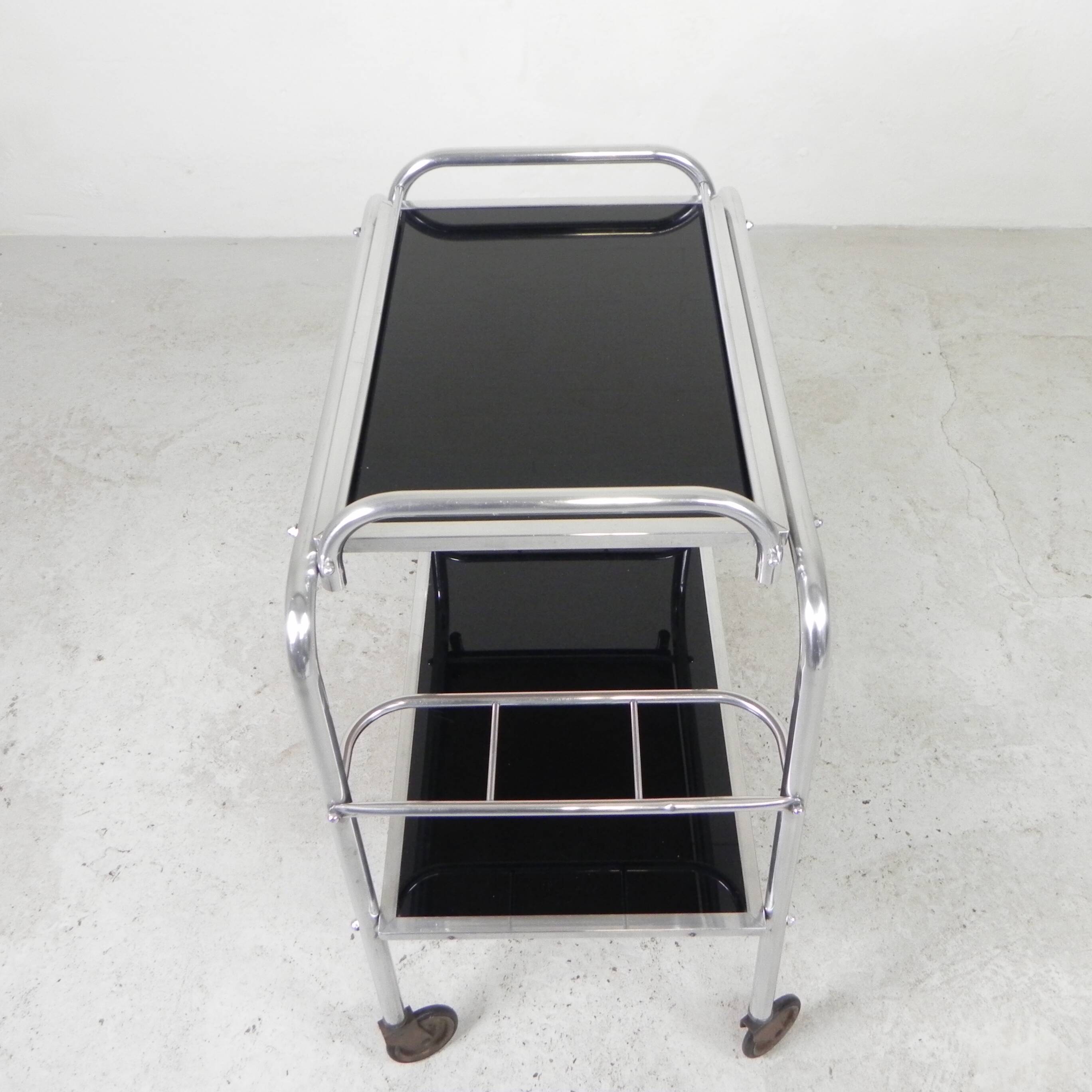 Art Deco trolley, serving trolley, 1930s