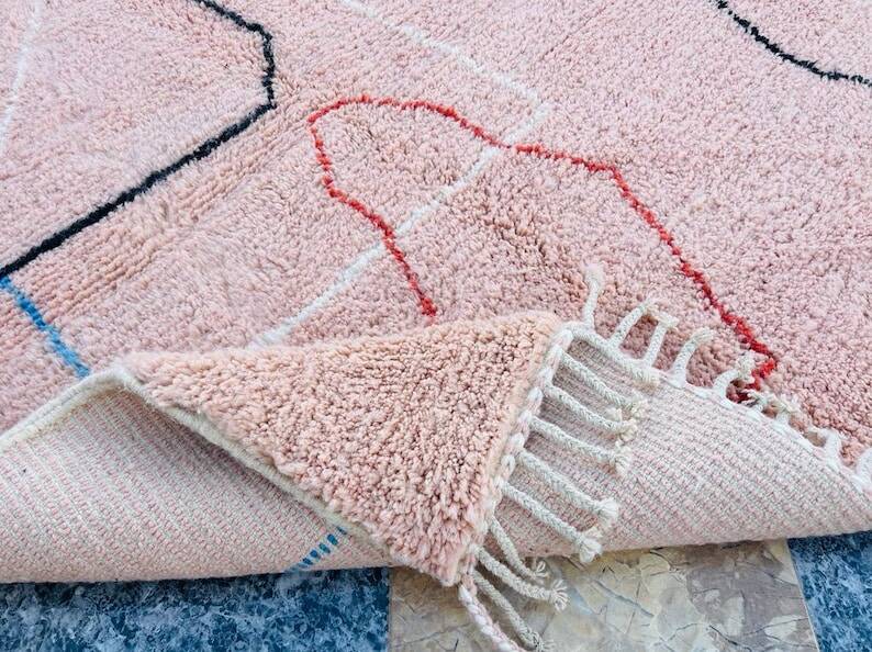 Traditional handmade pure wool Berber rug size 1.5/2.5m