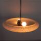 Art Deco pendant lamp with cloudy glass bowl, 1930s