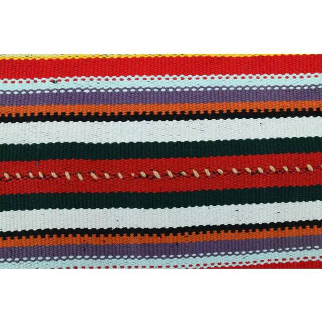 Tapis turc Oushak fait main en laine et coton rouge 174x287 des années 1970