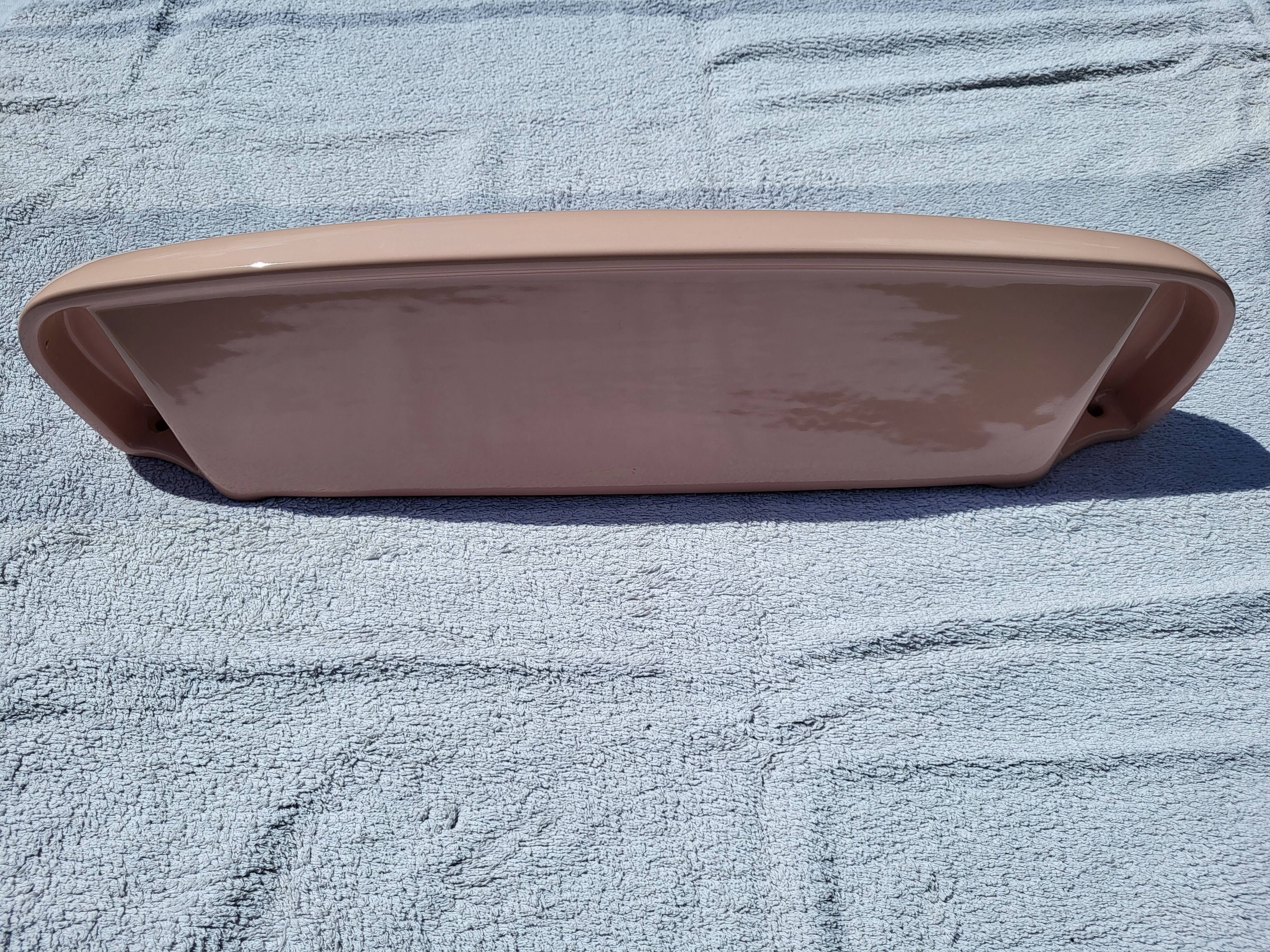 Vintage pink ceramic bathroom shelf