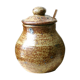Pot en grès pyrité
