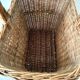 Vintage basket in woven rattan