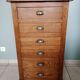 Chiffonnier semainier buffet commode grainetier meuble métier tiroirs bois industriel scandinave