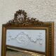 19th century Louis XVI style mirror in wood gilded with gold leaf, 74x150cm