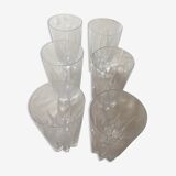 6 glasses whiskey crystal of arques