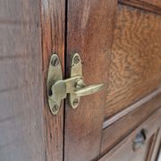 Armoire murale, bon état d'origine, bois de chêne, années 50, design scandinave