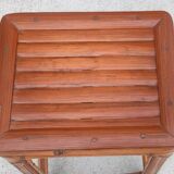 Vintage bamboo plant stand stool