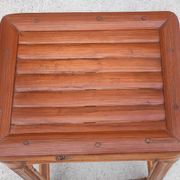 Vintage bamboo plant stand stool