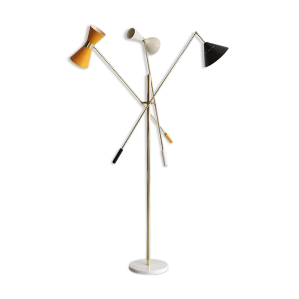 Lampadaire Italien balancier à 3 bras