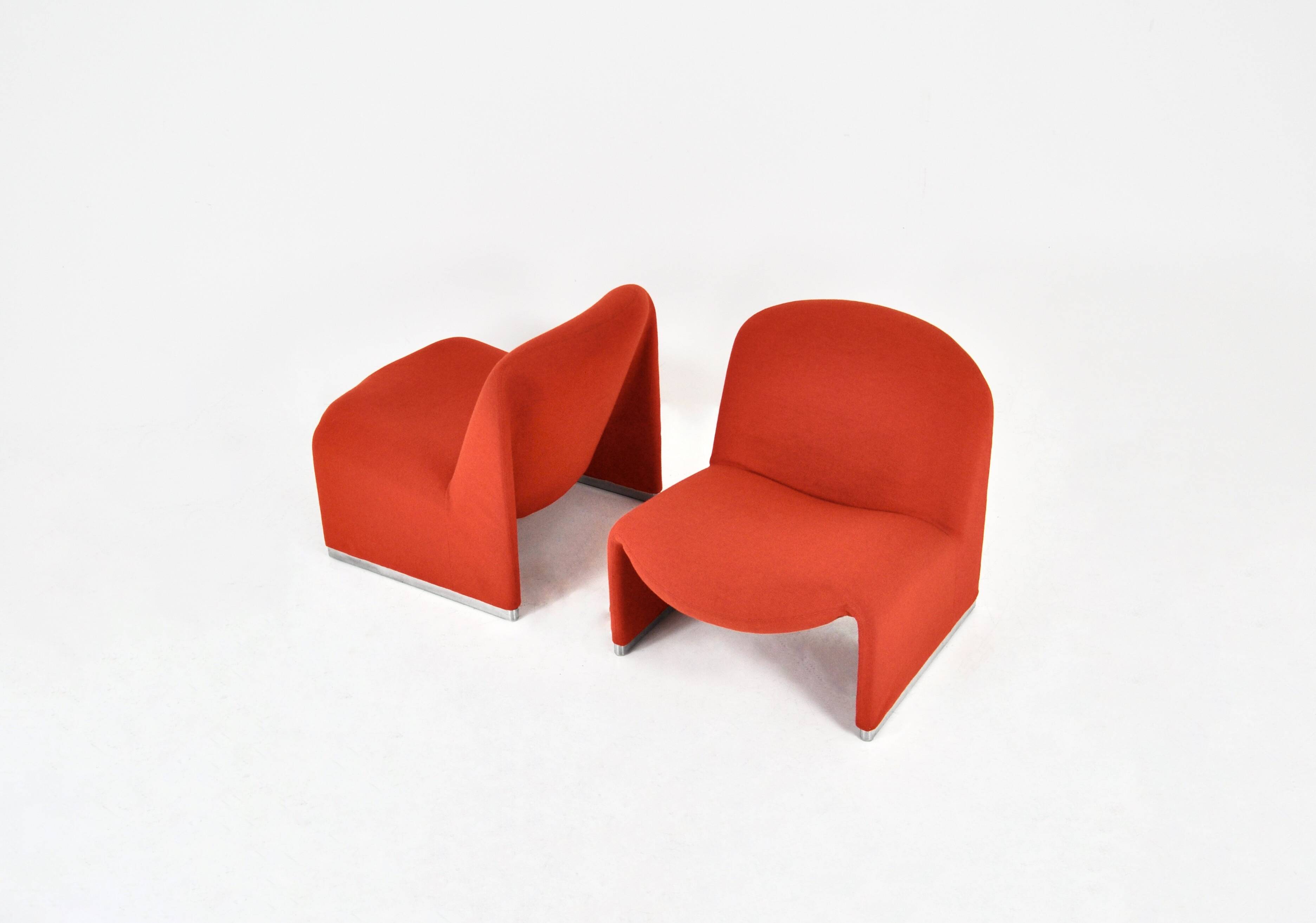 Set of 2 Alky armchairs by Giancarlo Piretti for Anonima Castelli, 1970s