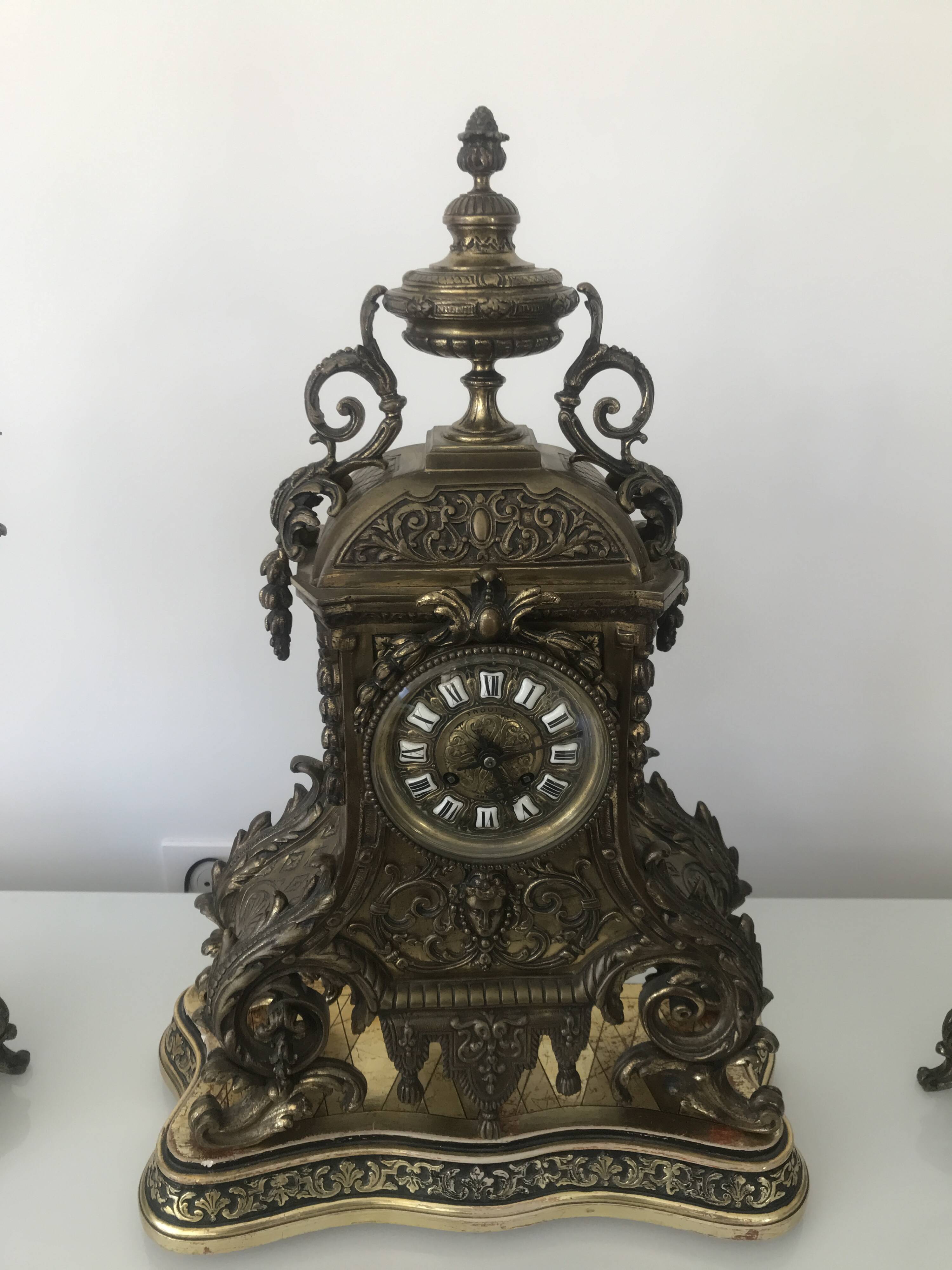 garniture de cheminée Bronze
