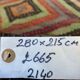 Large Vintage Turkish Kilim Rug 280x215 cm Wool Jajim Kelim