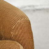 Velvet swivel armchair, 1970