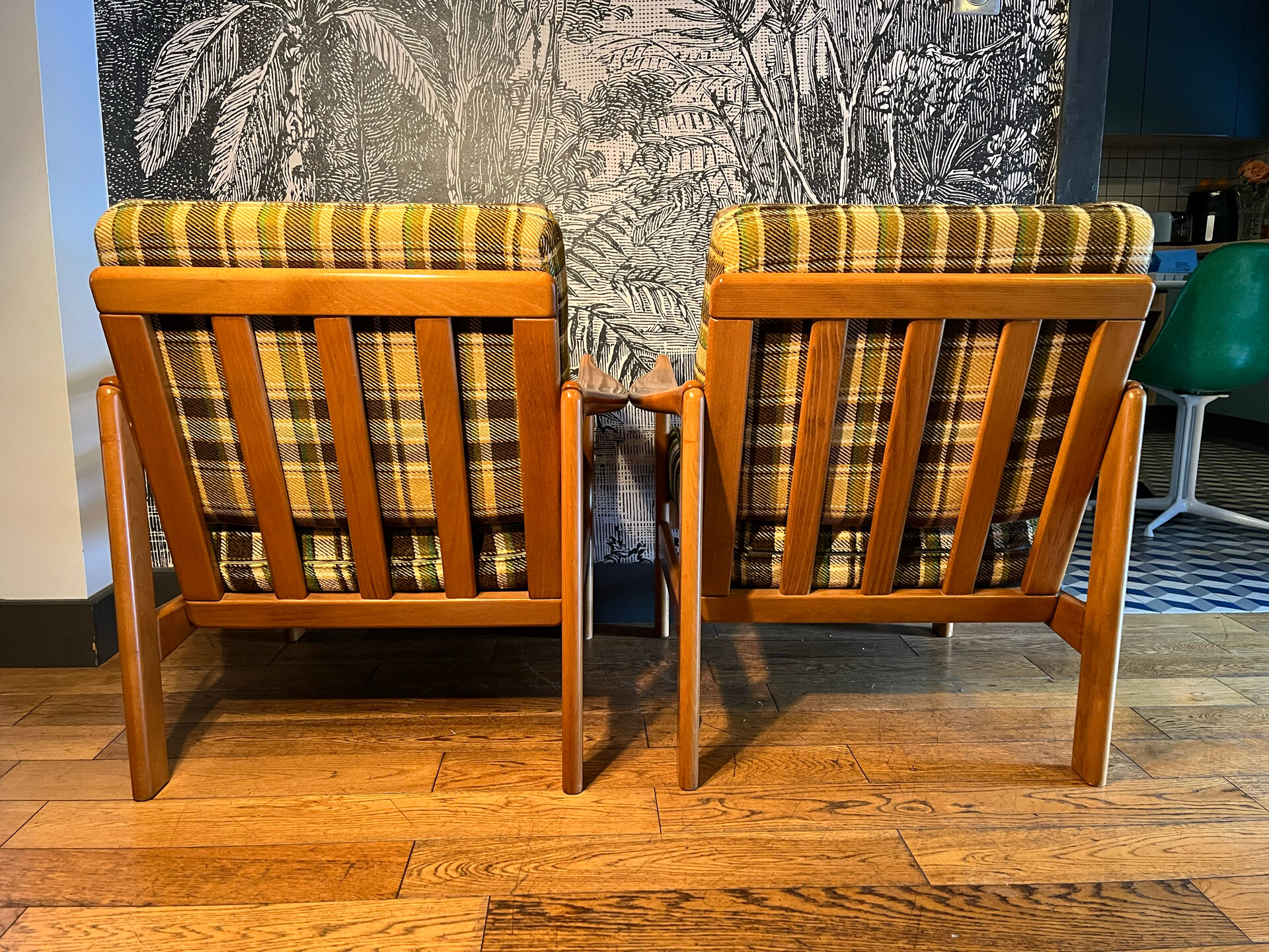 Pair of Scandinavian armchairs