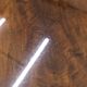 Table basse tripode 1960 scandinave vernis brillant bois acajou