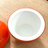 Vintage orange apple ice bucket