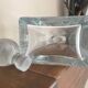 Thick glass carafe bottle 80s