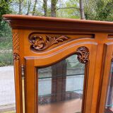 Louis XV display cabinet in solid wood