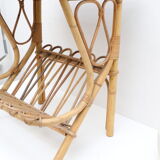 Side table in rattan