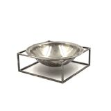 Mid-century modern silver-plated bowl / vide poche, PM Italy 1970s