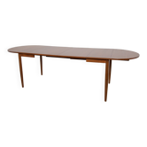 Mid-century teak extendable rosewood dining table, Denmark, 1960s