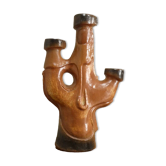 brutalist ceramic candlestick, 1970