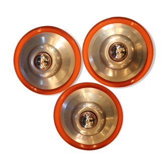 Set of 3 units of Herda wall lamps Active