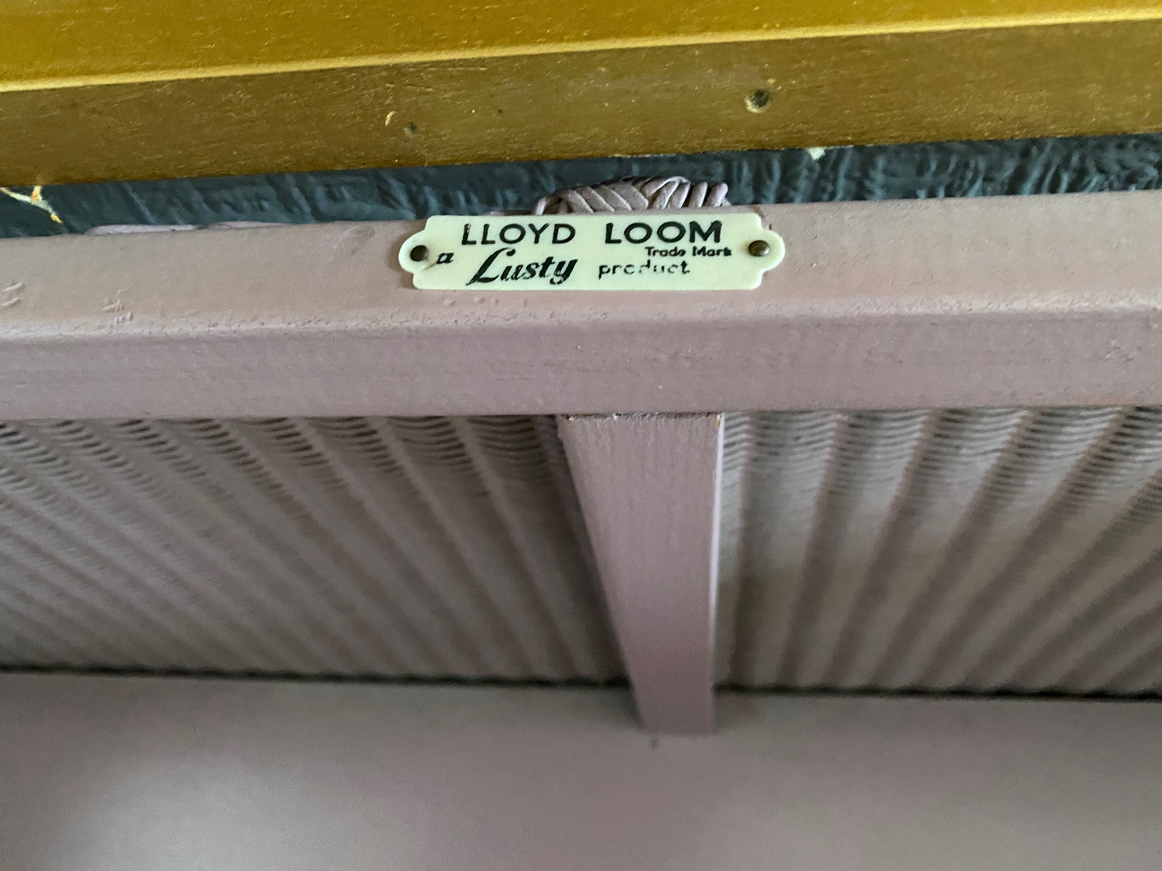 Lloyd loom (lusty) ottoman bedding box