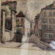 Aquarelle Montmartre, signed