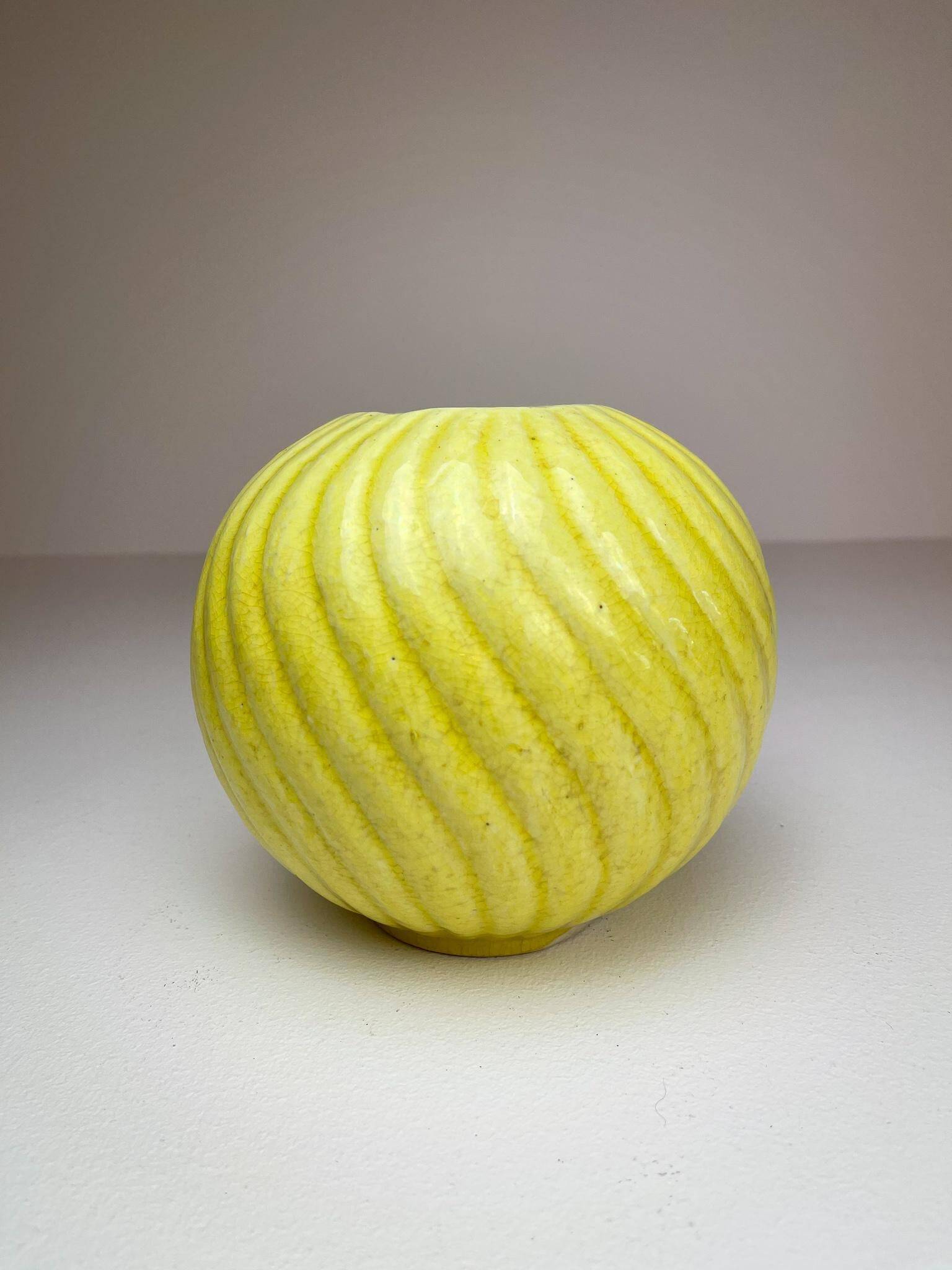 Rare pair of mid-century modern vases by Gunnar Nylund, Rörstrand, Sweden, 1940s.