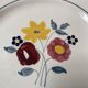 Hand-painted flat plate, Divonne model, Salins France