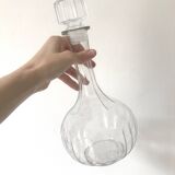 Carafe ronde en verre, à décanter ou à whisky