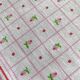 Rectangular pink floral tablecloth 150 x 120