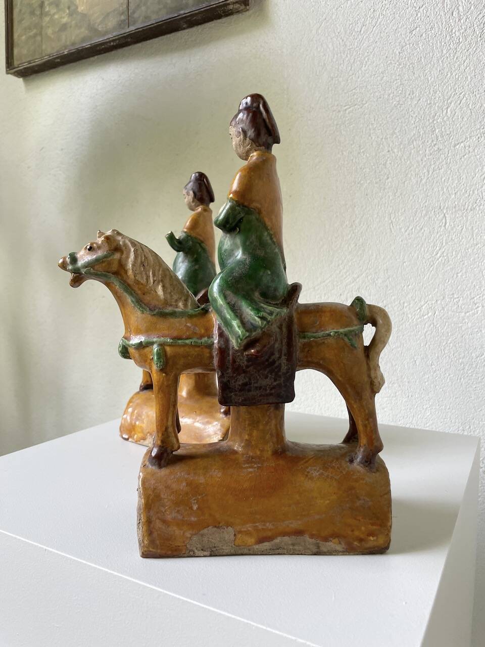 Ming period terracotta equestrian ridge tile