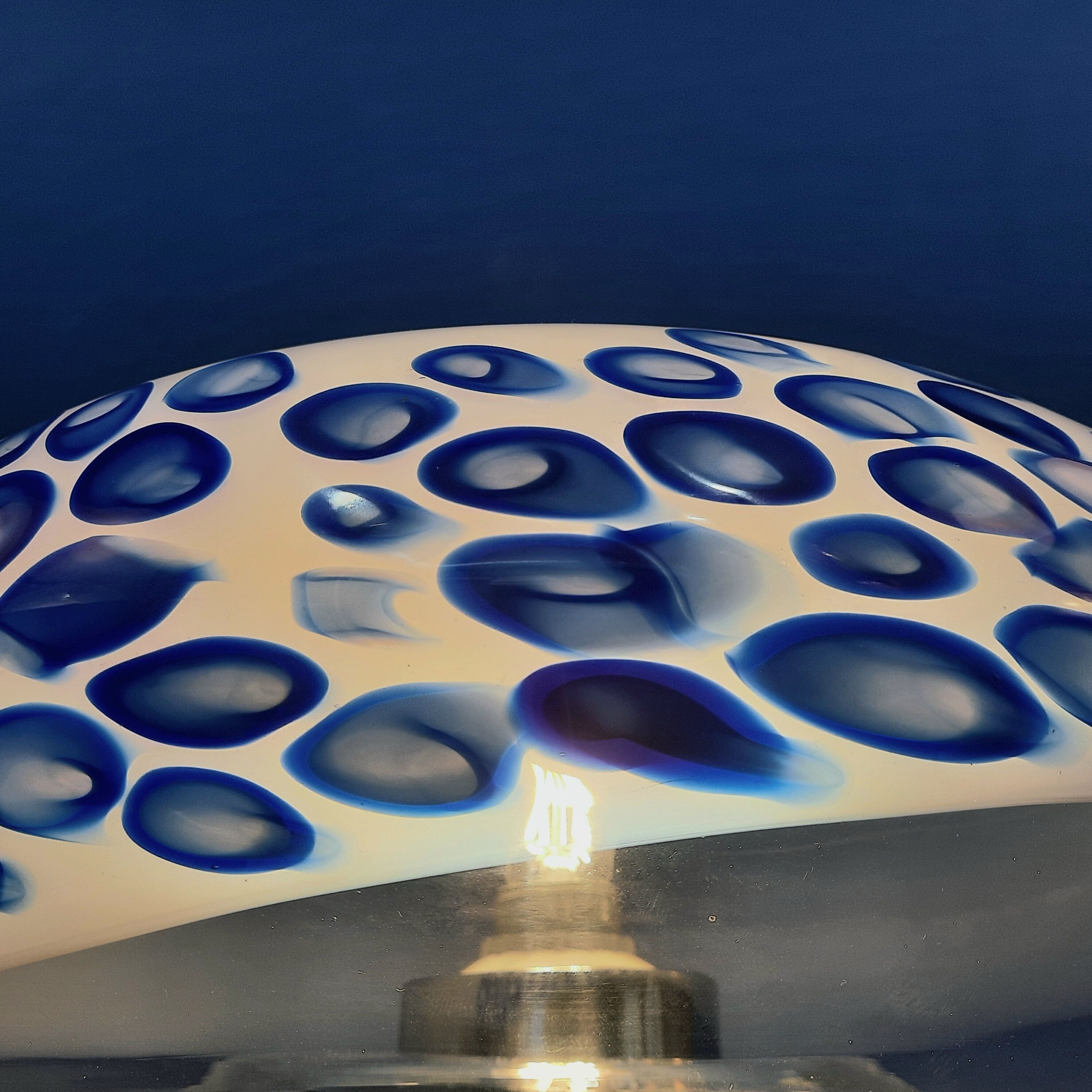 Murano glass table lamp Angelo Brotto by Esperia Circa 1970