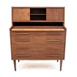 Secrétaire en teck, Danemark, années 1960