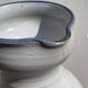 Marcy signed pitcher / terracotta ceramic carafe