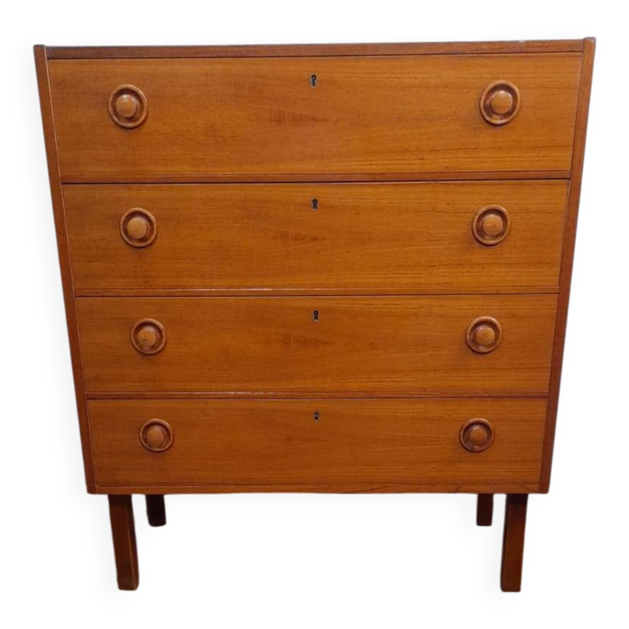 Vintage chest of drawers with 4 drawers in teak – Sweden, 1960