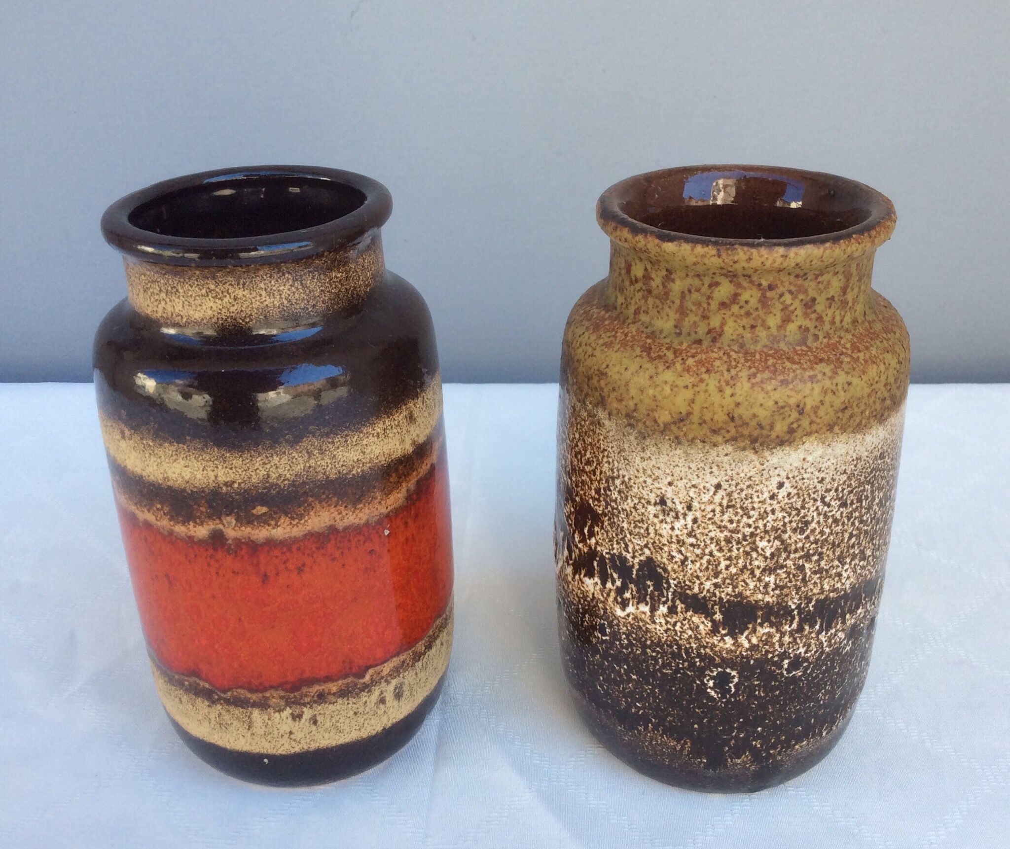 Two Scheurich West Germany vases, 1960s