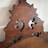 Vintage carved wooden mirror 110x58