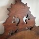 Vintage carved wooden mirror 110x58