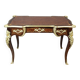 Louis XV desk in marquetry and bronze from the 19th century.