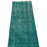 Tapis turc vintage en détresse 307 x 48 cm