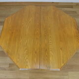Vintage elm dining table Maison Regain, 1980