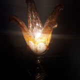 copper brass bronze lamp tulip ancient murano Italy very beautiful